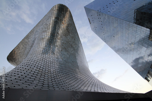 MEXICO CITY, MEXICO - NOVEMBER 17 . 2012: Soumaya Museum and Building in PLaza Carso