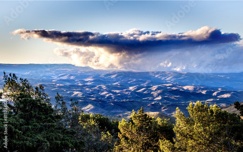 Mountain Landscape with Storm Cloud