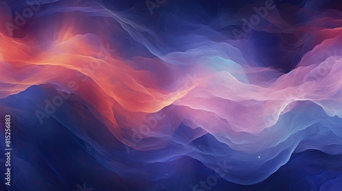 Abstract wavy background resembling a celestial nebula or galaxy