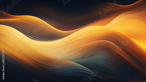 Abstract wavy background resembling sound waves or frequency patterns © KALEYA