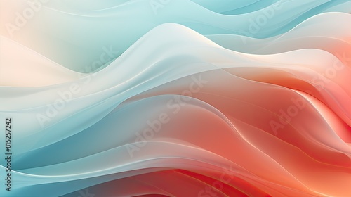 Abstract wavy background with overlapping layers of translucent waves