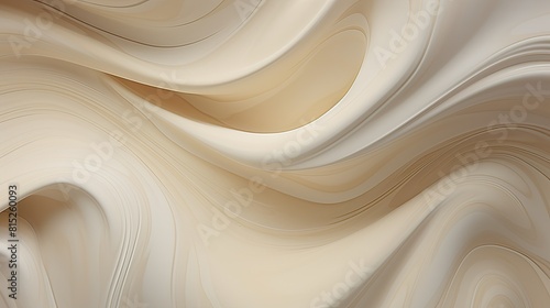 Close-up of swirling milk or cream creating abstract wave formations