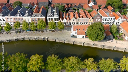 Aerial view of the Goedereede, Netherlands. photo