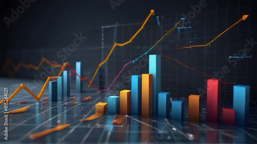 Rising Profits  Upward Climbing Graphs and Increasing Charts
