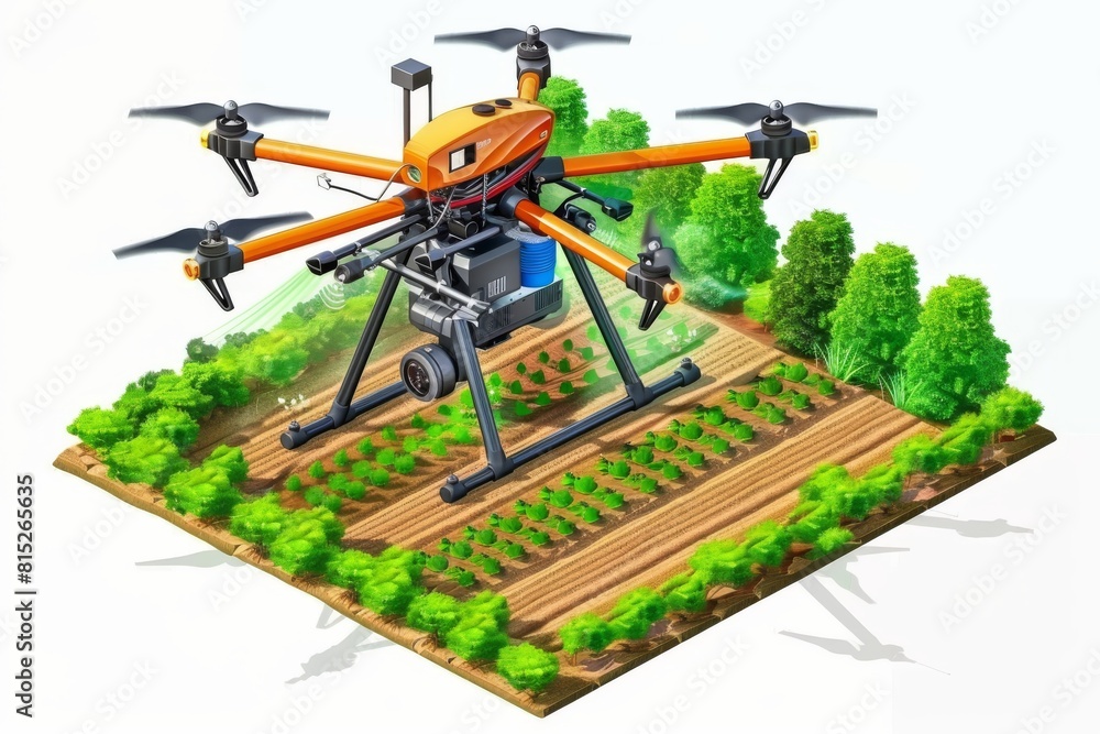 Farm drone technology in modern agriculture supports agricultural research and crop monitoring, enhancing farming efficiency through smart operations Farm drone technology in modern agriculture supports agricultural research and crop monitoring, enhancing farming efficiency through smart operations