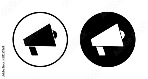 Megaphone icon vector isolated on white background. Loudspeaker icon vector. Volume icon