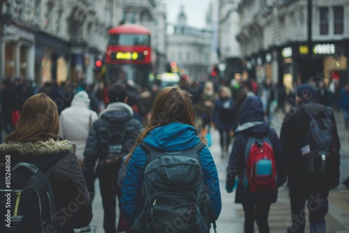 Tourists in Oxford street