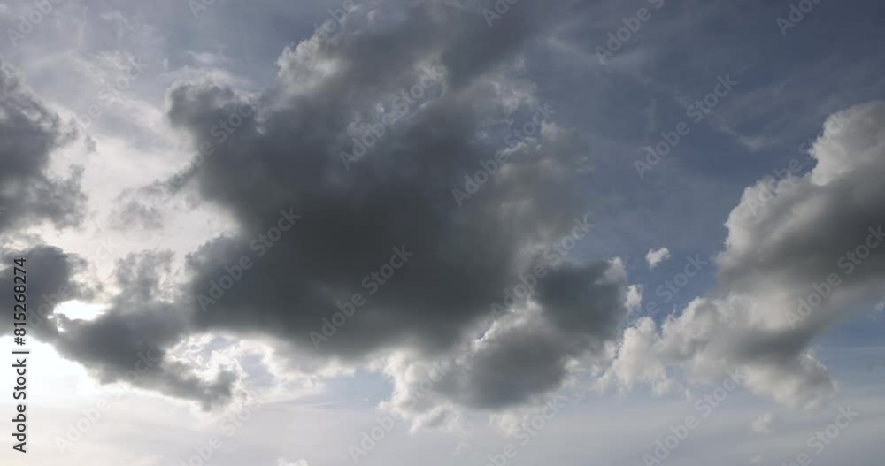 cloudy weather in the summer, the sky in clouds of different shapes and sizes cloudy weather in the summer, the sky in clouds of different shapes and sizes