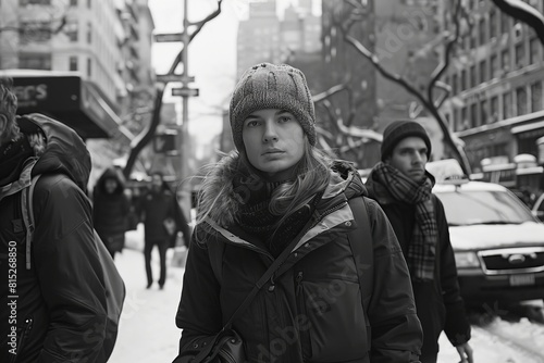 Young woman on the street in New York. © Igor