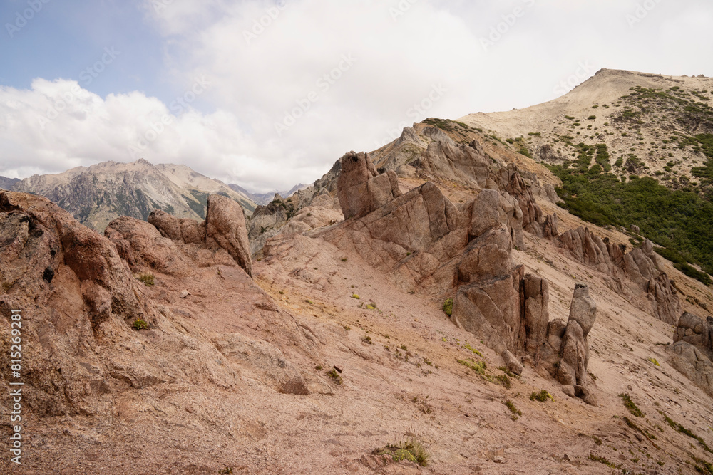 The rocky mountaintop of Bella vista hill in Bariloche, Patagonia Argentina. The rocky mountaintop of Bella vista hill in Bariloche, Patagonia Argentina.