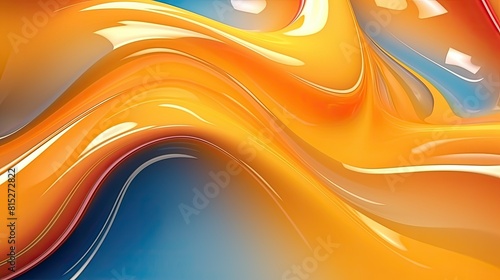 Fototapeta Naklejka Na Ścianę i Meble -  3d rendering of abstract flowing wavy liquid background