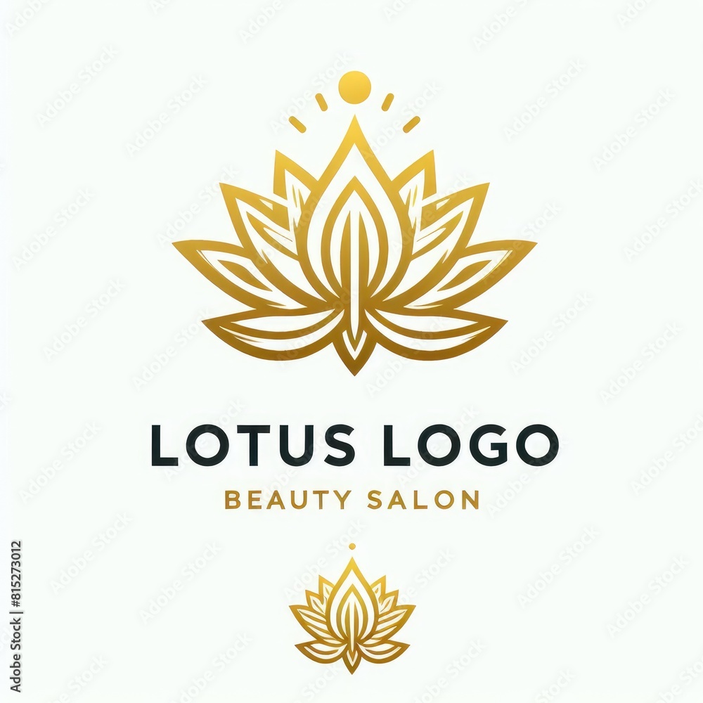 Logo Inspired by the Beauty of Lotus Flower: Symbol of Rebirth and Serenity