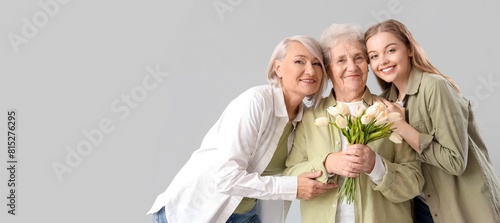 Young woman with her mother...