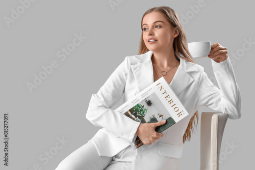 Elegant young woman with in...