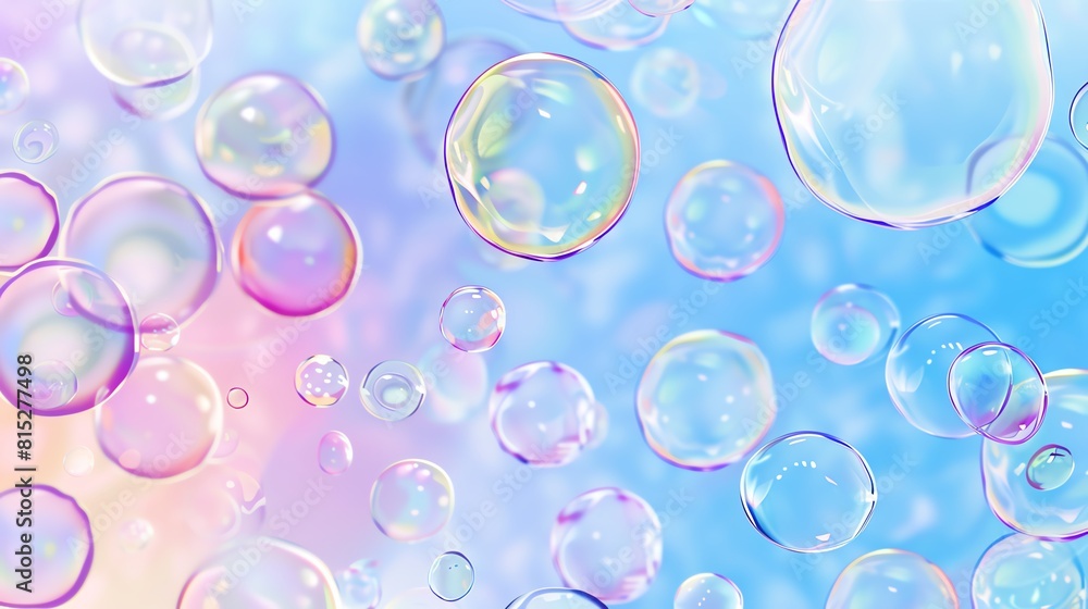 Floating bubble flat design, top view, bubble theme, water color, Complementary Color Scheme Floating bubble flat design, top view, bubble theme, water color, Complementary Color Scheme
