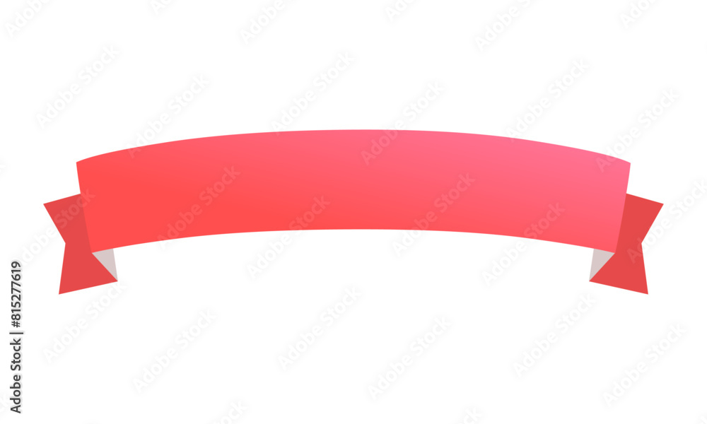 Realistic red ribbon Isolated on white background Realistic red ribbon Isolated on white background