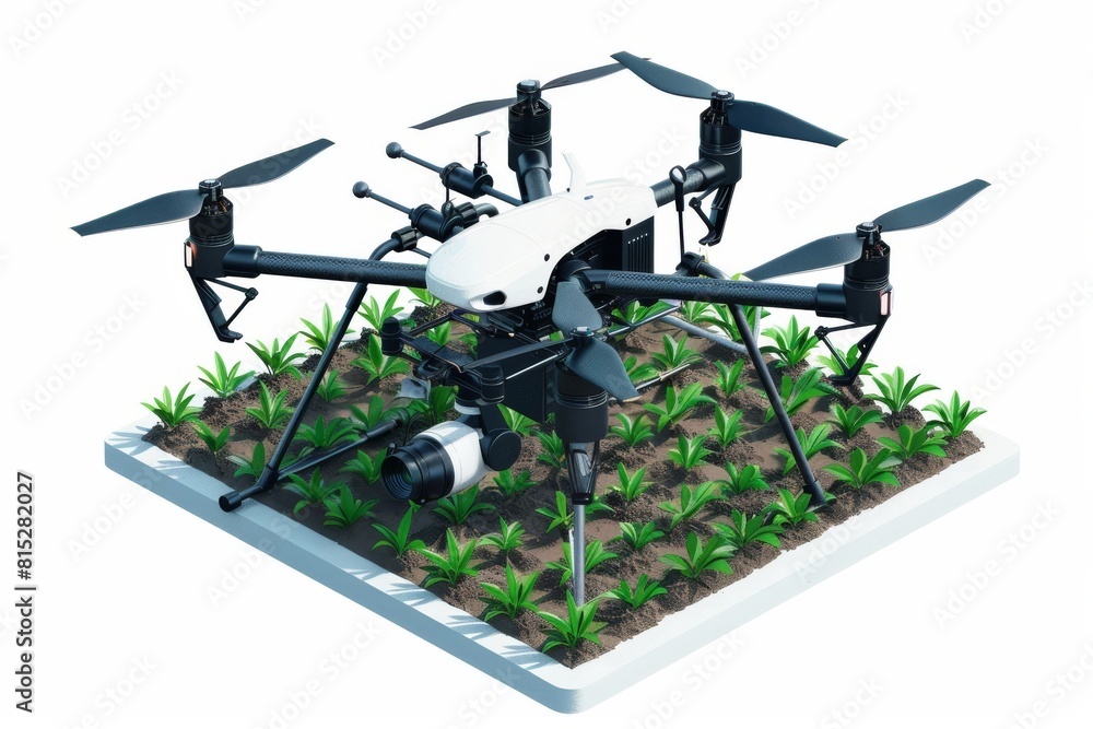 Drone technology advances modern agricultural techniques, enhancing precision in farm operations and crop surveys with aerial views Drone technology advances modern agricultural techniques, enhancing precision in farm operations and crop surveys with aerial views