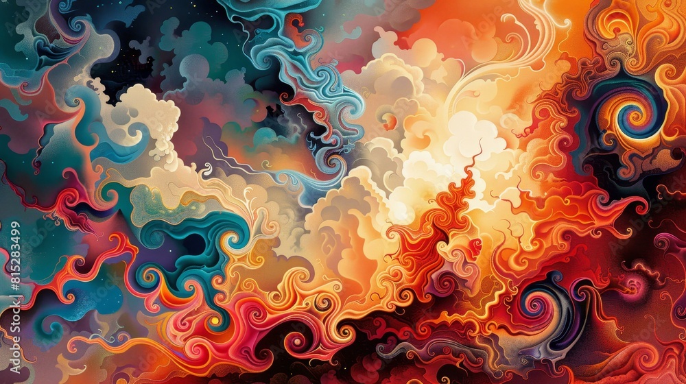 Bold, vibrant mural with stunning visual impact, Ai Generated Bold, vibrant mural with stunning visual impact, Ai Generated
