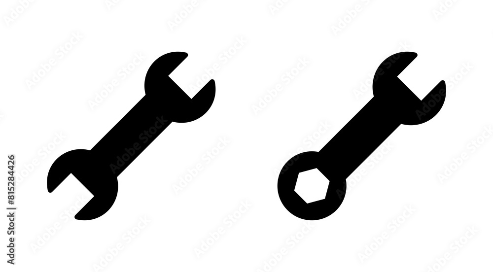 Wrench icon set. repair icon vector. tools icon vector Wrench icon set. repair icon vector. tools icon vector