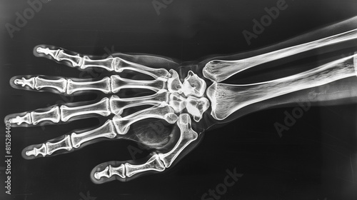 radiographie des os d'une main 