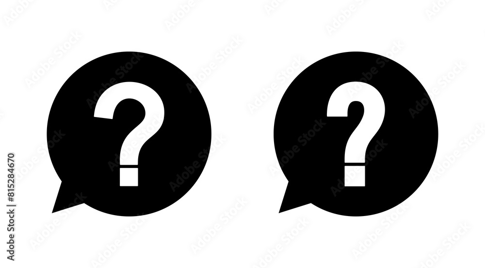 Question icon set. question mark icon vector. Question icon set. question mark icon vector.