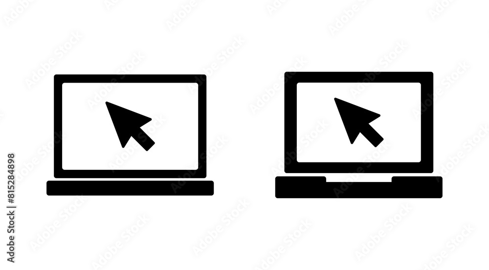 Laptop icon set. computer icon vector Laptop icon set. computer icon vector