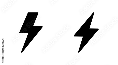 Free Download Lightning icon set. electric icon vector. power icon. energy sign - GFXLoad