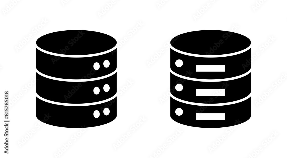 Database icon set. database vector icon Database icon set. database vector icon