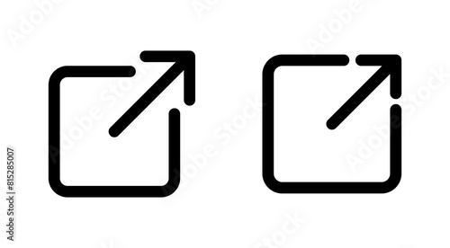 External link icon set. link icon vector. hyperlink symbol