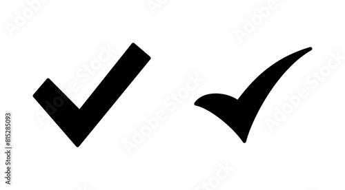 Check mark icon set. Check mark icon. Tick mark symbol vector