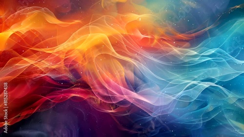 Animated background of abstract motion colorful painting in watercolor. looping time-lapse video