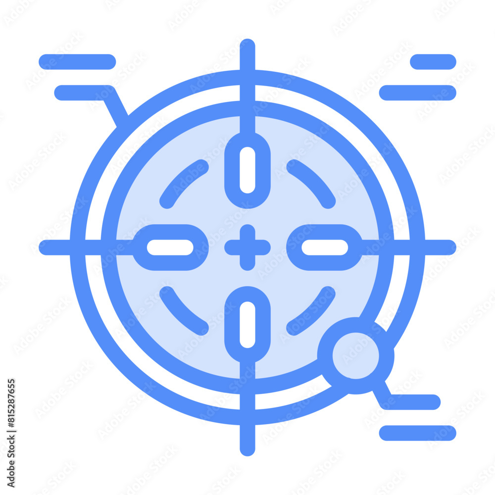 Target Icon With Linear Color Style Target Icon With Linear Color Style