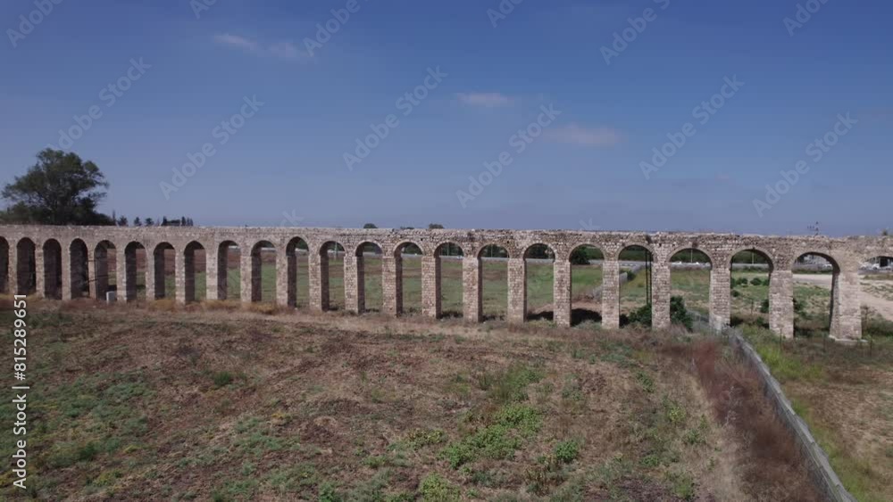 An old aqueduct, the ghetto fighters, is intended to supply water to the city of Acre, Israel. An old aqueduct, the ghetto fighters, is intended to supply water to the city of Acre, Israel.