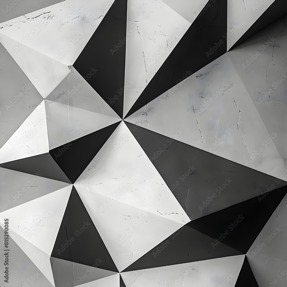 A black and white photo of a building with a lot of triangles. The photo has a modern and abstract feel to it A black and white photo of a building with a lot of triangles. The photo has a modern and abstract feel to it