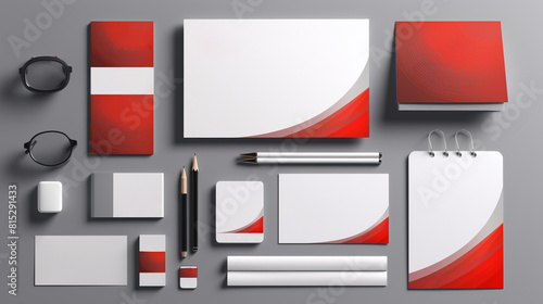 Template of Corporate Identity Mockups with red color, who looks more elegant and professional. Help in brand recognition and professional communication with your customer. Free Download Template of Corporate Identity Mockups with red color, who looks more elegant and professional. Help in brand recognition and professional communication with your customer. - GFXLoad
