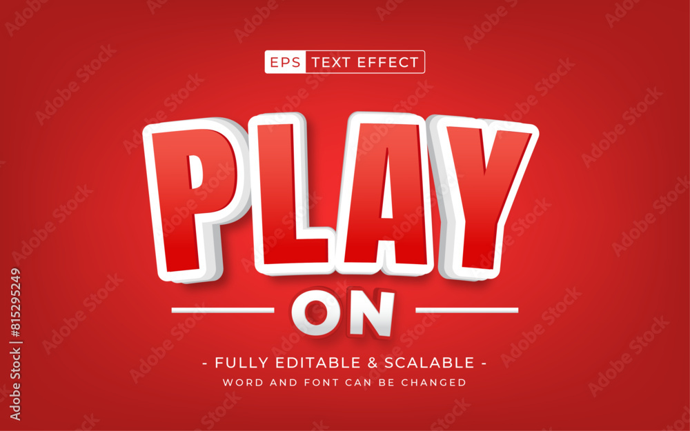 3D text effect font editable text Play on. suitable for subscribes video 3D text effect font editable text Play on. suitable for subscribes video