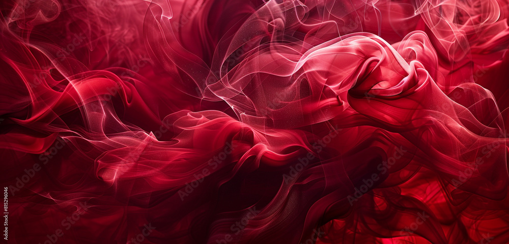 Ruby red smoke waves swirling with passion and intensity. Ruby red smoke waves swirling with passion and intensity.