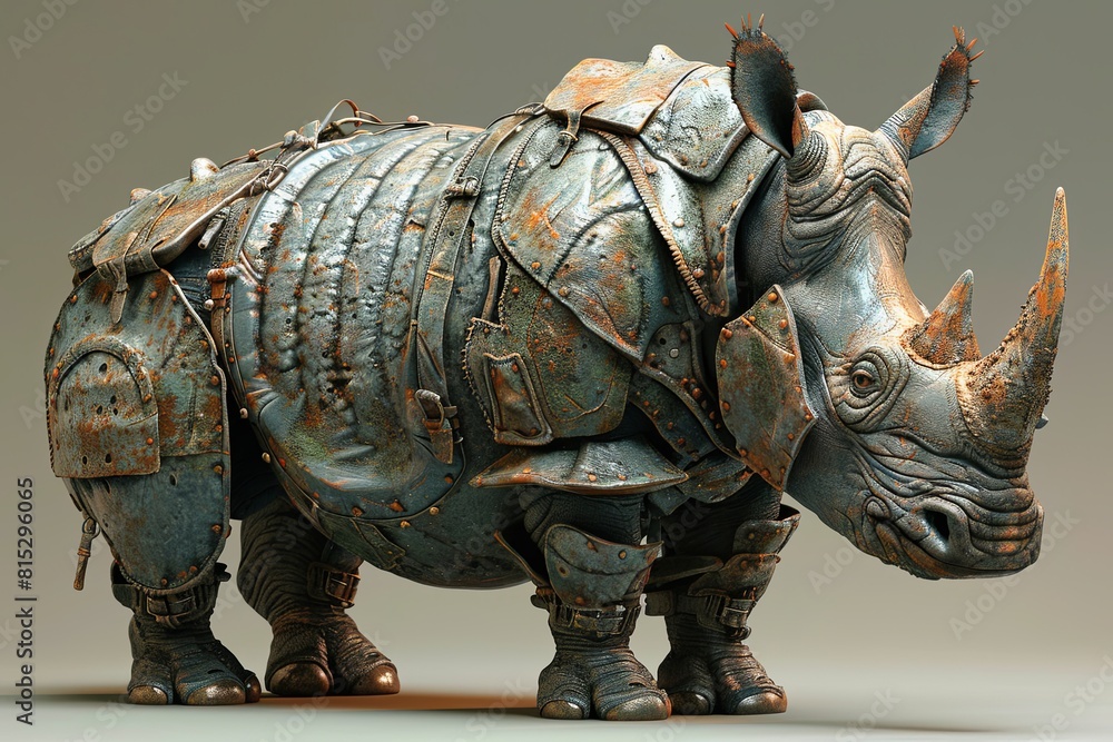 Rhino-Human Fusion: Spectacular 3D Creature Art! Rhino-Human Fusion: Spectacular 3D Creature Art!