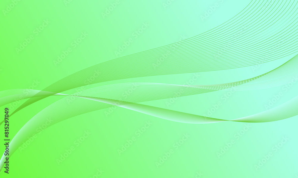 green business lines wave curves on gradient abstract background green business lines wave curves on gradient abstract background