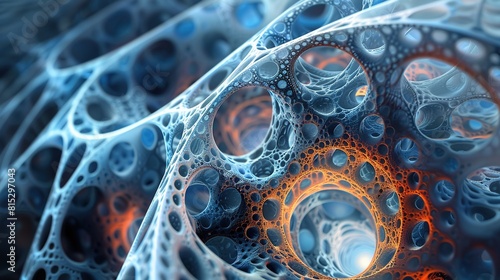 Fractal geometry visualized through intricate patterns, revealing the beauty of recursive mathematical structures.