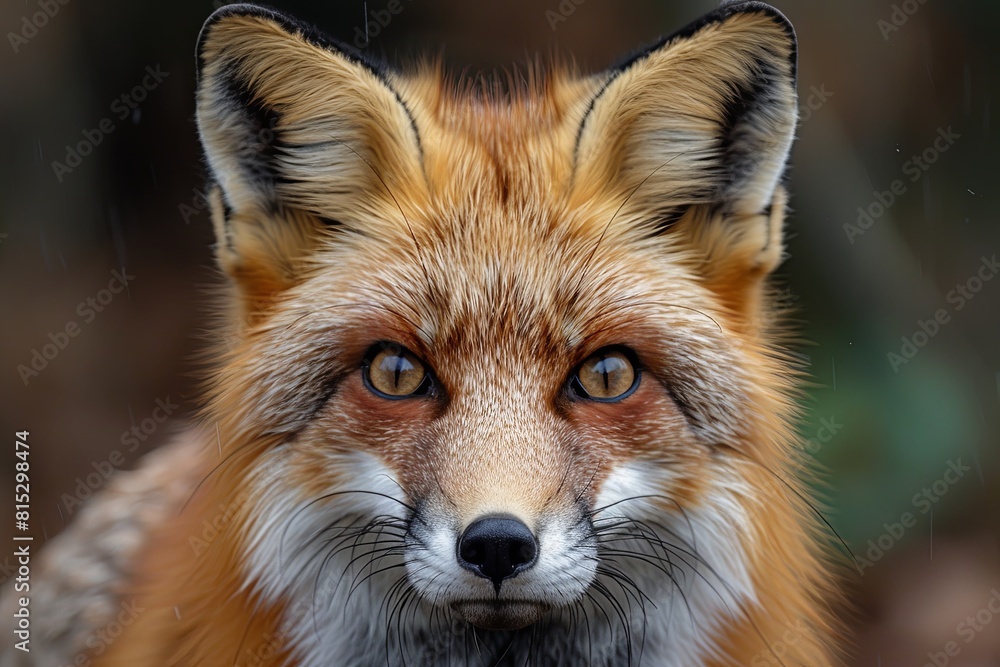 Elegant Fox: Symmetrical Eyed Majesty in the Cavernous Abyss Elegant Fox: Symmetrical Eyed Majesty in the Cavernous Abyss