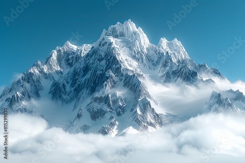 Heavenly Snow Mountain: Cinematic Filter 8K Volumetric Fantasy Scenery © Michael