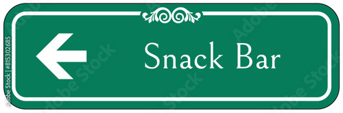Snack bar sign