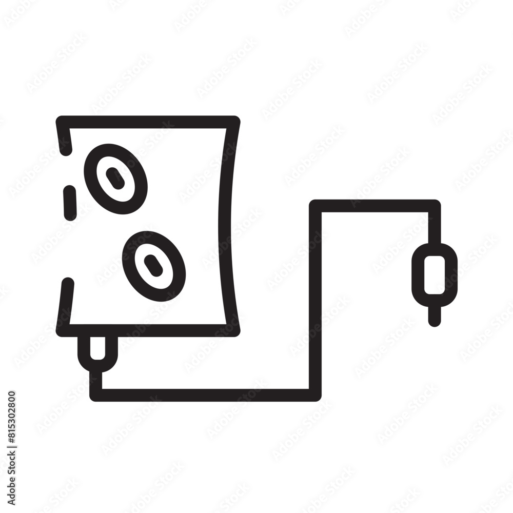 Blood Donation Packet Line Icon Blood Donation Packet Line Icon