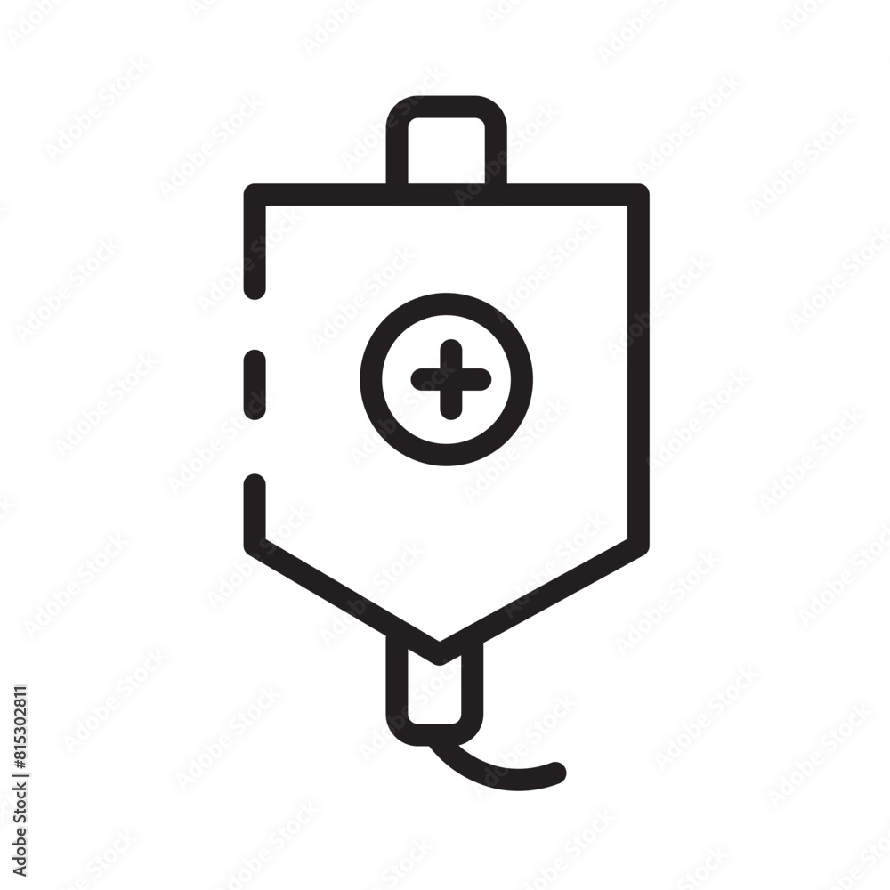Blood Transfusion Donation Line Icon Blood Transfusion Donation Line Icon