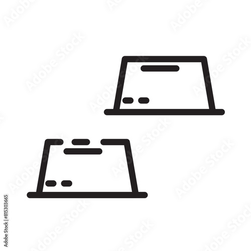 Bank Gold Ingots Line Icon