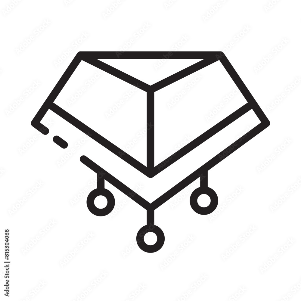 Poncho West Wild Line Icon