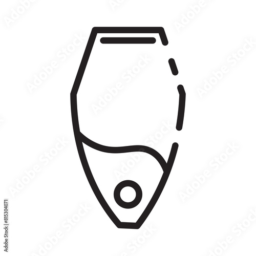 Leather Rein Slobber Line Icon