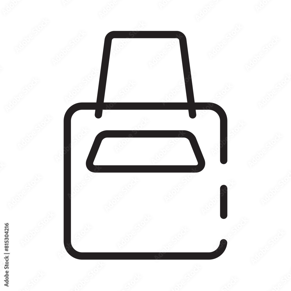 Bag Canvas Shop Line Icon Bag Canvas Shop Line Icon
