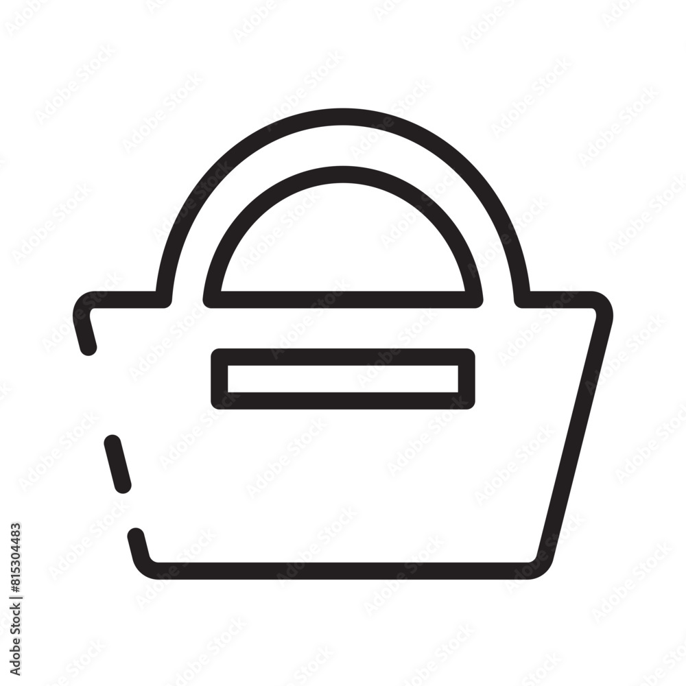 Bag Bakery Food Line Icon Bag Bakery Food Line Icon